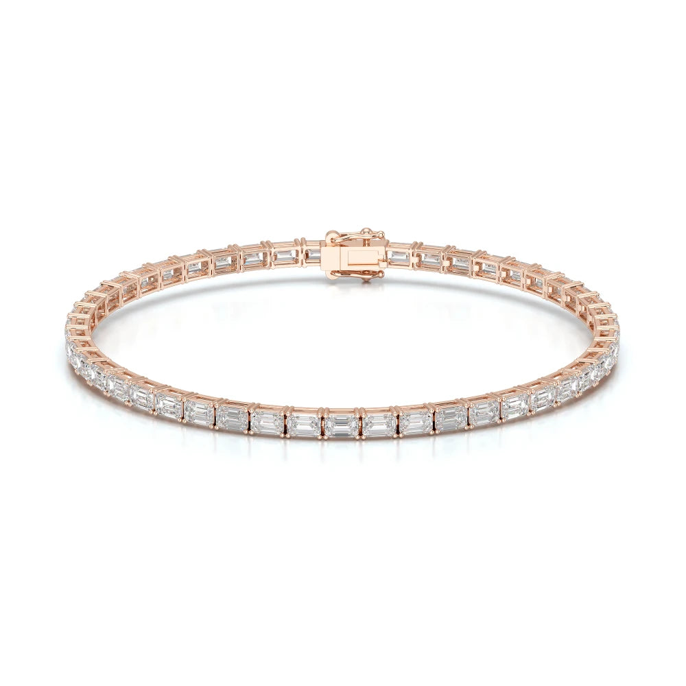 6.75 CT Emerald Cut Diamond Tennis Bracelet Jama Jewels