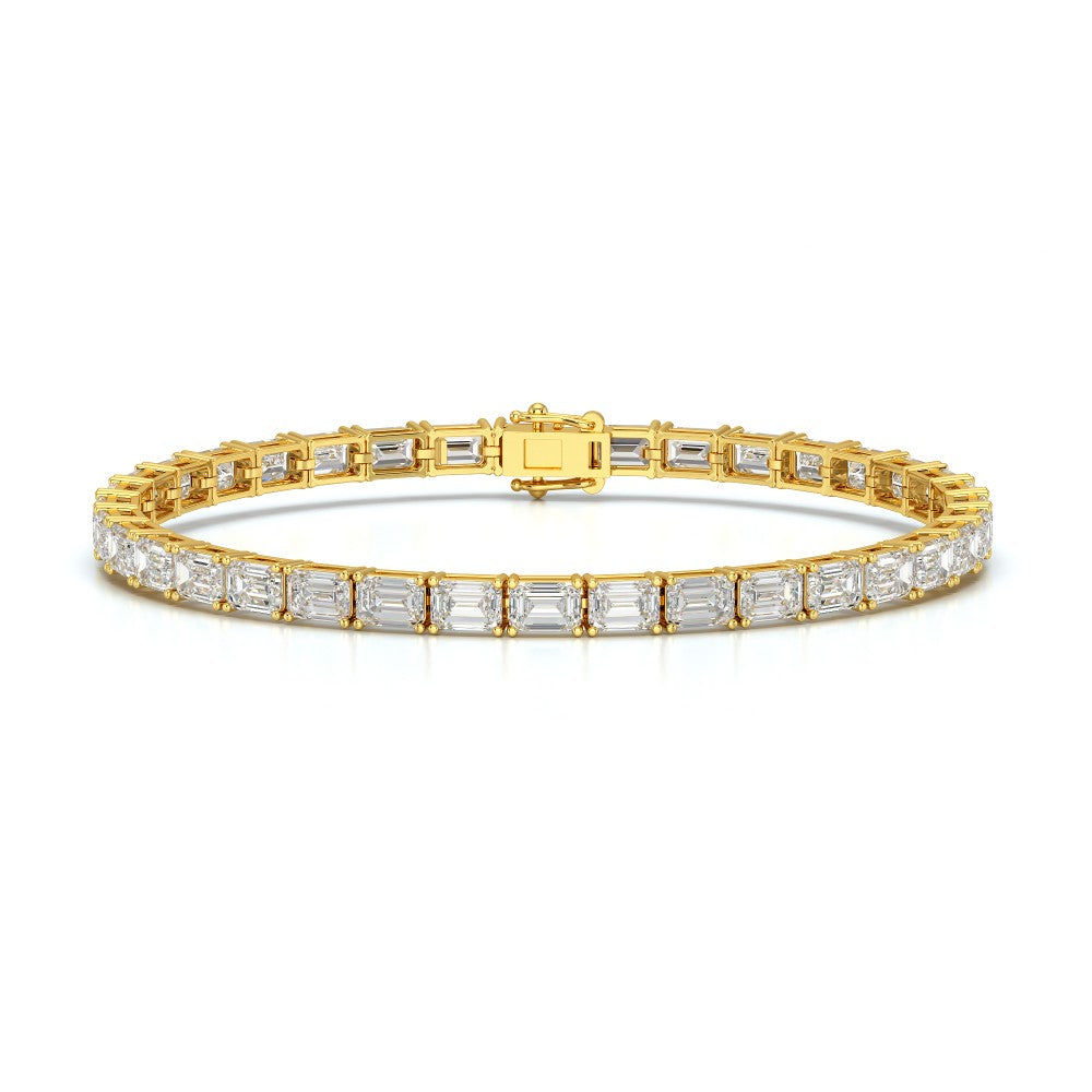12.25 CT Emerald Cut Diamond Tennis Bracelet Jama Jewels