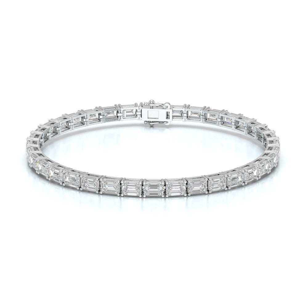 12.25 CT Emerald Cut Diamond Tennis Bracelet Jama Jewels