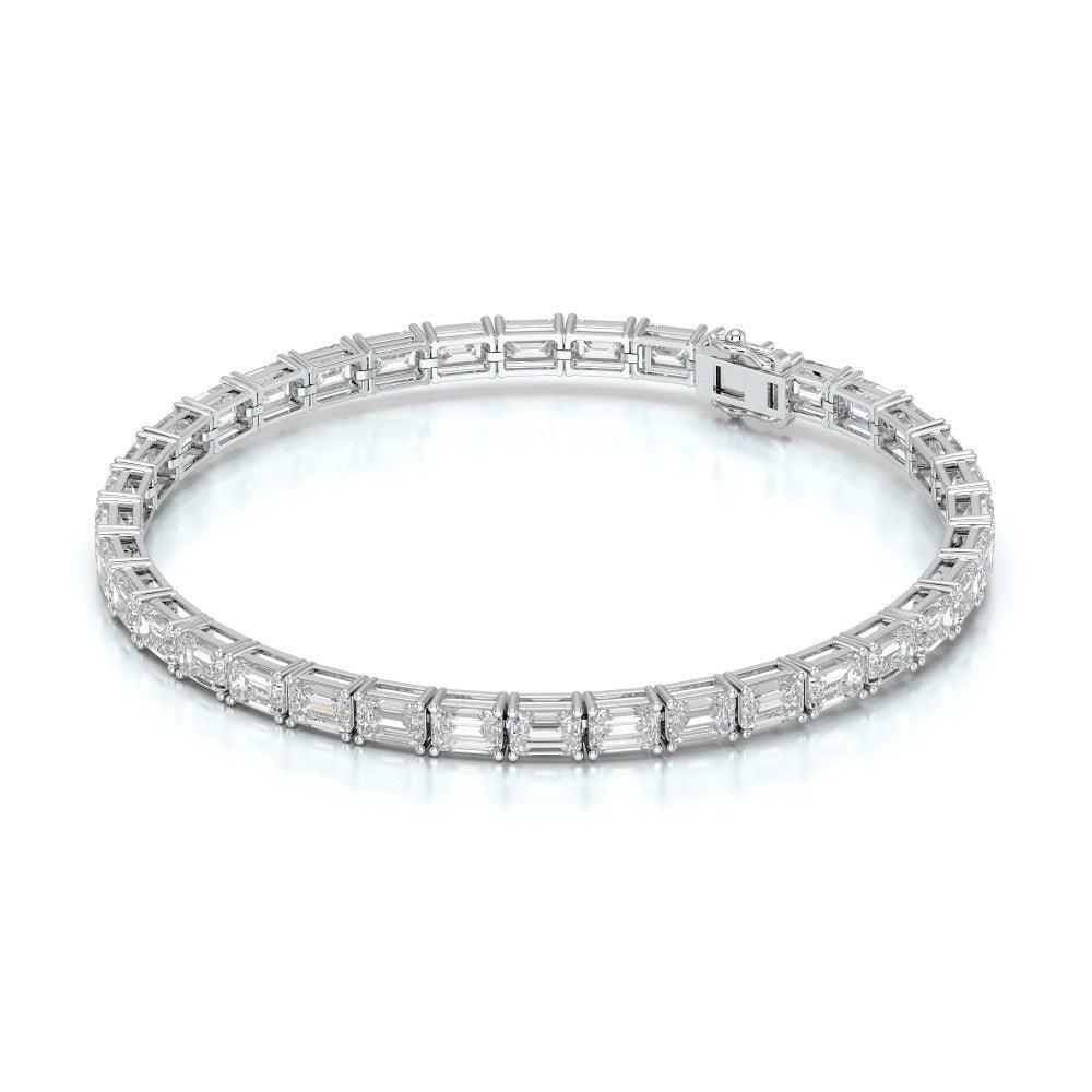12.25 CT Emerald Cut Diamond Tennis Bracelet Jama Jewels