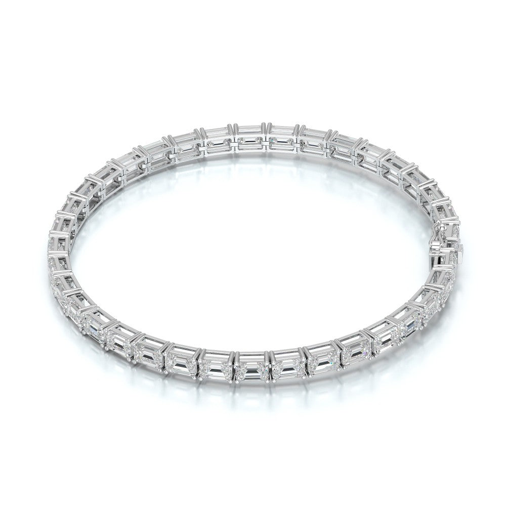 12.25 CT Emerald Cut Diamond Tennis Bracelet Jama Jewels