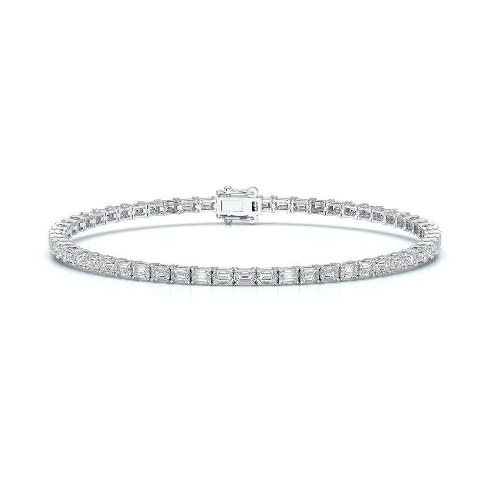 3.85 CT Emerald Cut Diamond Tennis Bracelet Jama Jewels