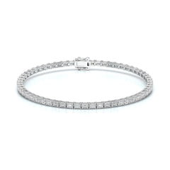 3.85 CT Emerald Cut Diamond Tennis Bracelet Jama Jewels