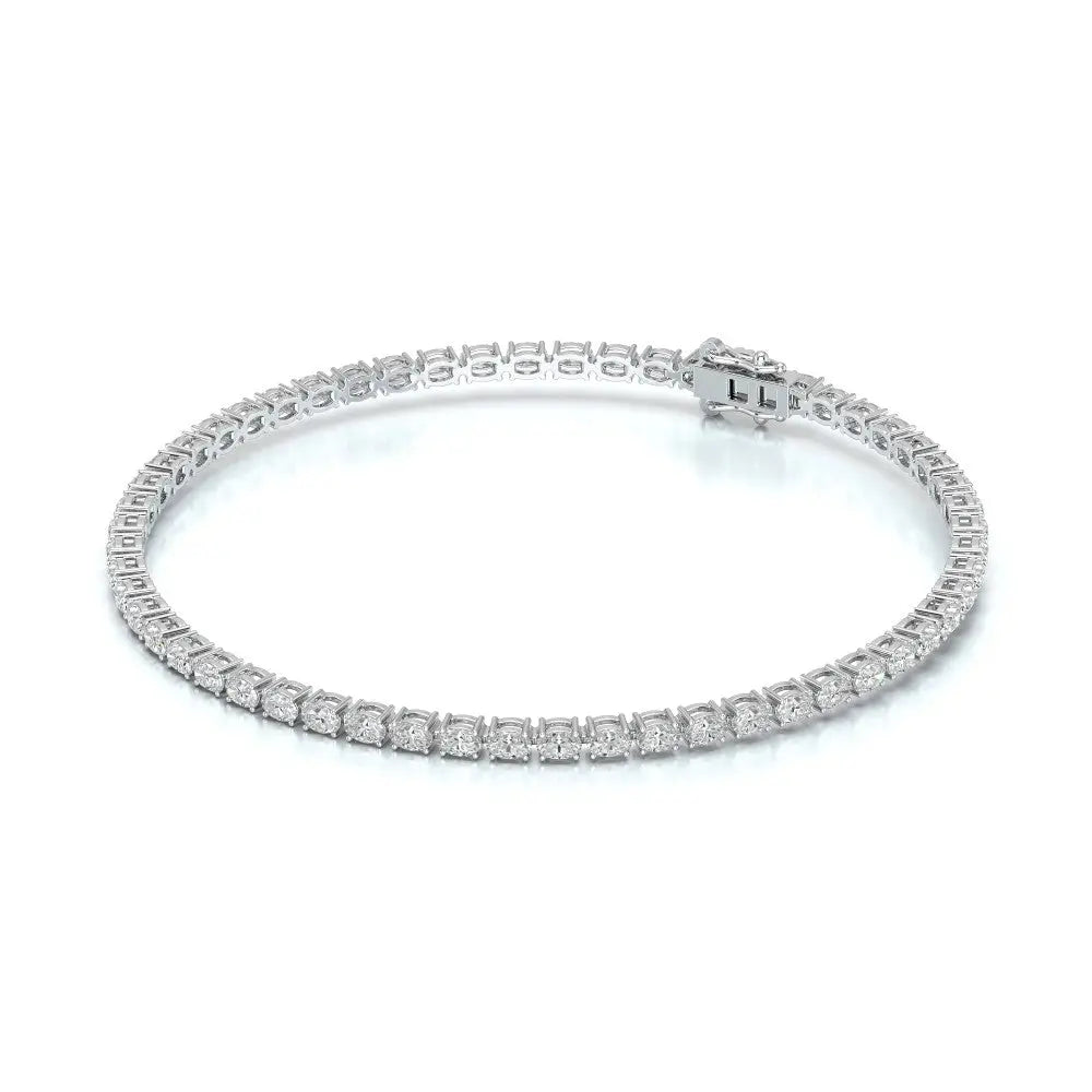 5.16 CT Oval Cut Diamond Tennis Bracelet White Gold