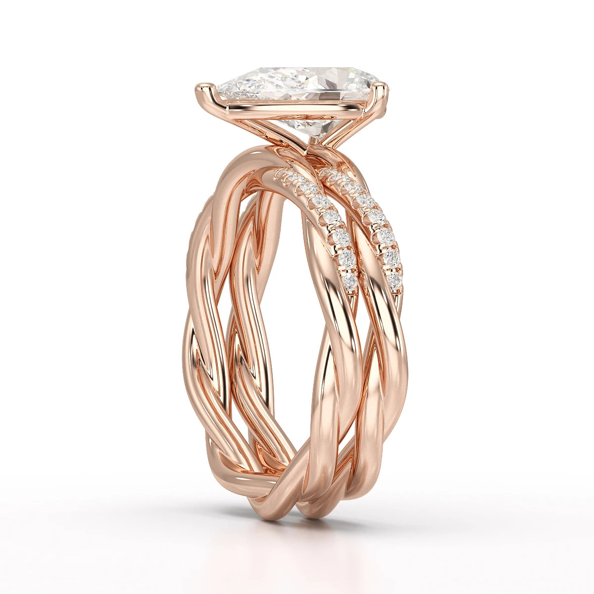 2.2 CT Pear Shape Lab Diamond Ring