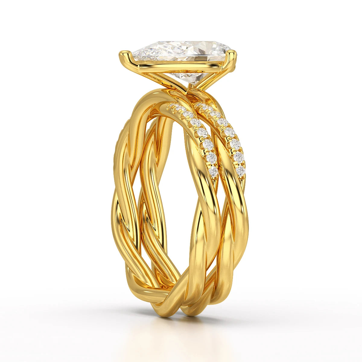 2.2 CT Pear Shape Lab Diamond Ring