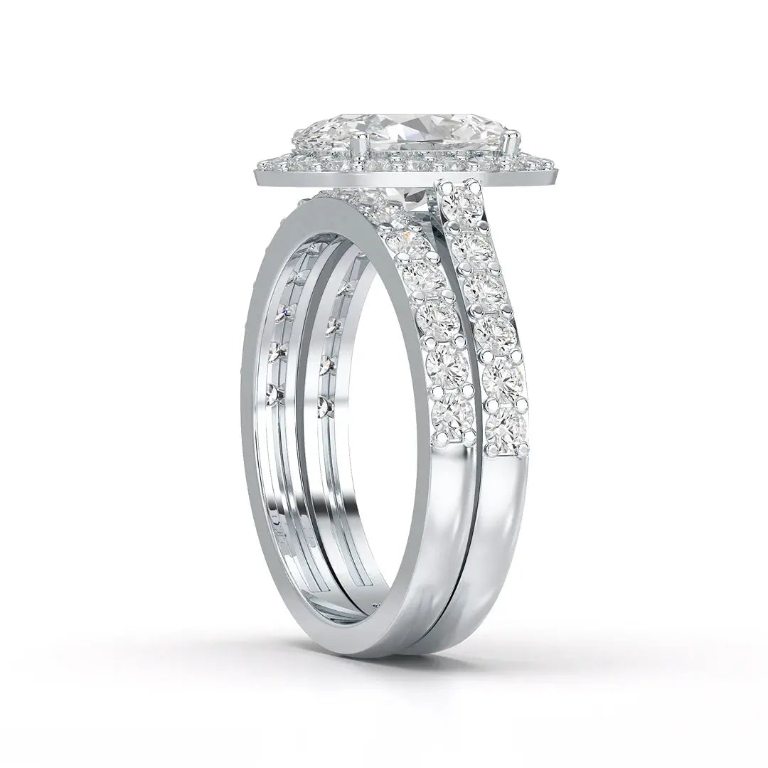 3.05 CT Oval Twin Diamond Ring