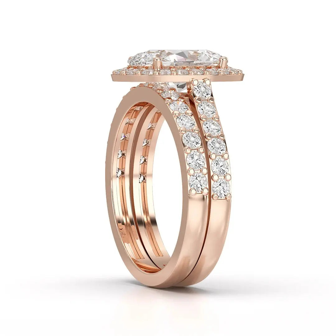 3.05 CT Oval Twin Diamond Ring