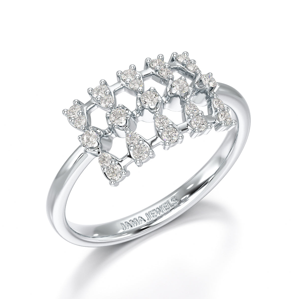 0.27 CT Round Shape Lab Grown Diamond Wedding Ring - Jama Jewels 