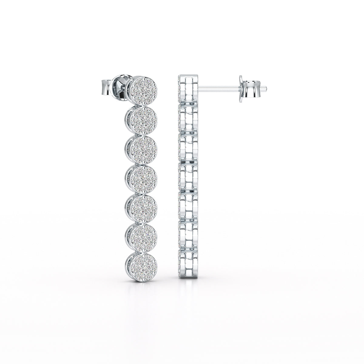 0.95 CT Dangle & Drop Lab Diamond Earrings - Jama Jewels 