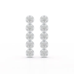 1.92 CT Diamond Designed Wedding Earrings - Jama Jewels 
