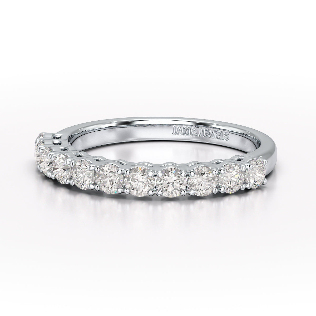 0.8 CT Classic Round Lab Diamonds Engagement Ring - Jama Jewels 