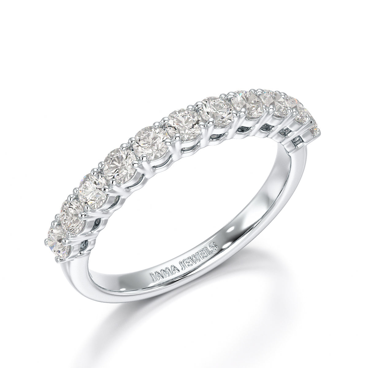 0.8 CT Classic Round Lab Diamonds Engagement Ring - Jama Jewels 