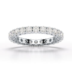 1.75 CT Full Classic Round Lab Diamonds Engagement Ring - Jama Jewels 