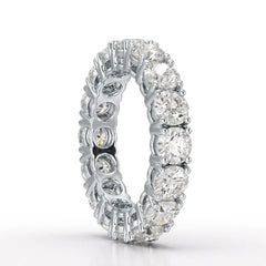 4.06 CT Classic Round Lab Grown Diamonds Engagement Ring - Jama Jewels 