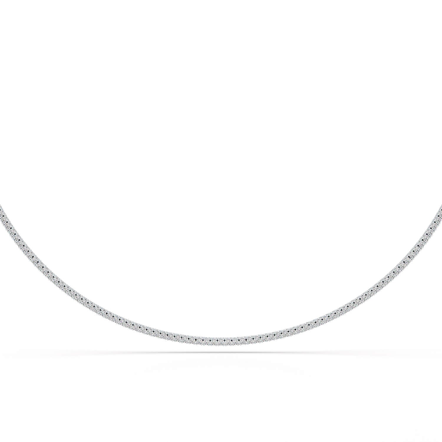 4.61 Carat Diamond Line Necklace