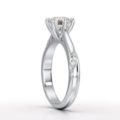 1.16 CT Round Lab Diamond Solitaire Ring - Jama Jewels 