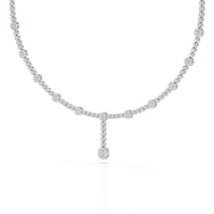 2.4 CT Lab Diamond Drop Necklace