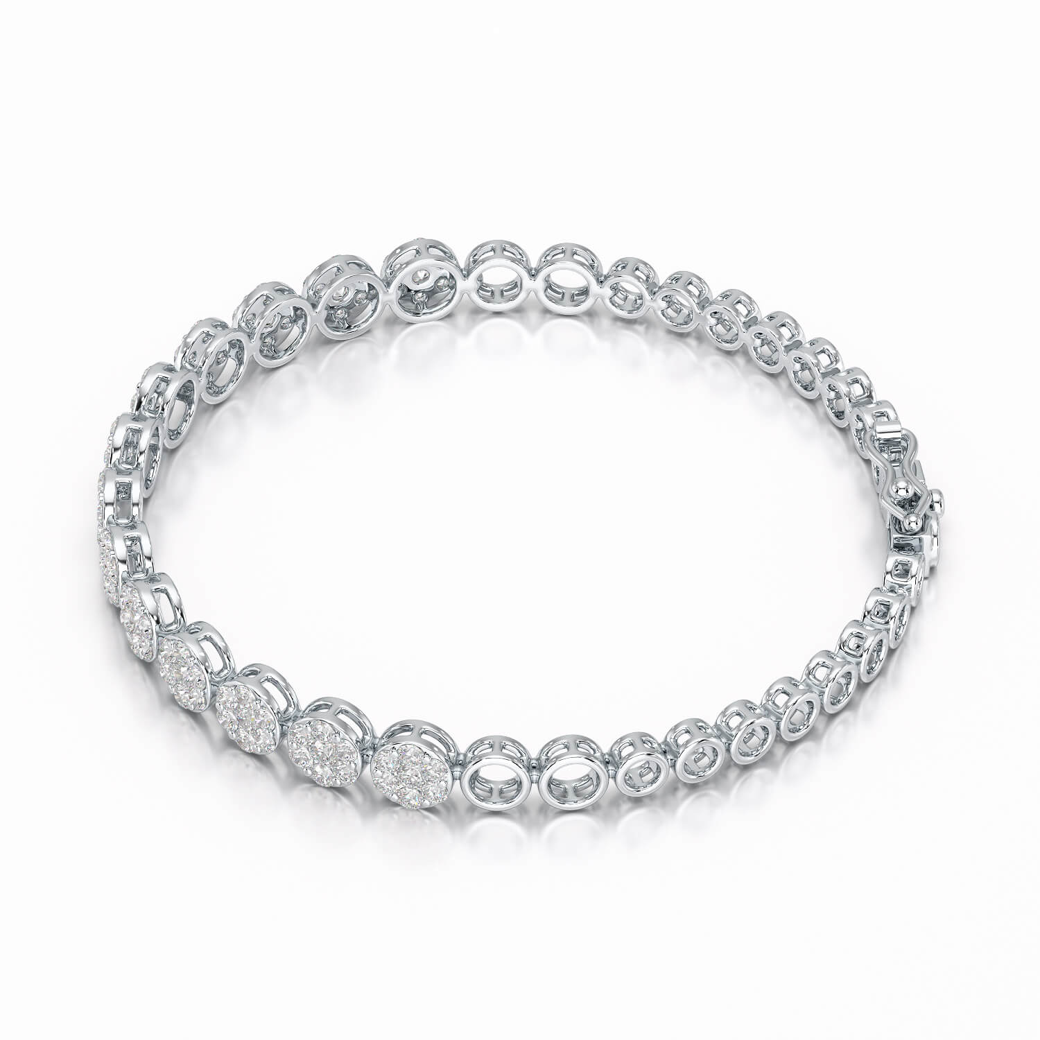 2.49 CT 18KT Lab Diamond Women's Bracelet