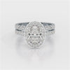 3.05 CT Oval Twin Diamond Ring