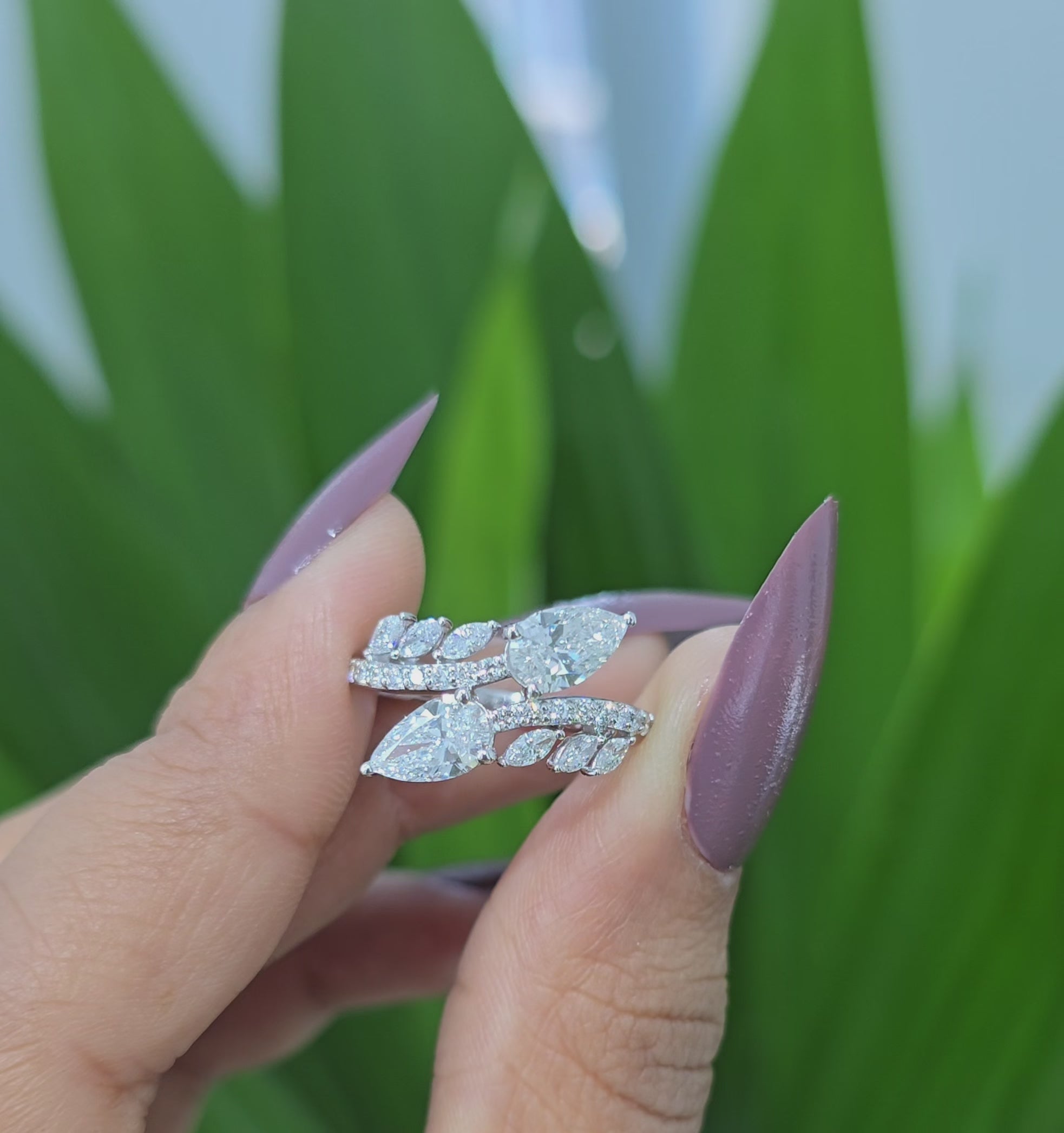 1.7 CT Multi Shape Elegant Lab Grown Diamond Ring (Ready for Delivery)