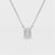 1 CT Emerald Cut Lab Grown Diamond Solitaire Pendant