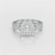 1.53 CT Cushion Cut Halo Lab Diamond Ring