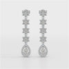 1.48 CT Pear Cut Drop Lab Diamond Earring