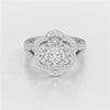 1.95 CT Round Cut Halo Lab Diamond Ring