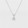 2.83 CT Heart Shaped Lab Diamond Chain Pendant