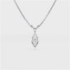 1 CT Lab Grown Diamond Marquise Solitaire Pendant