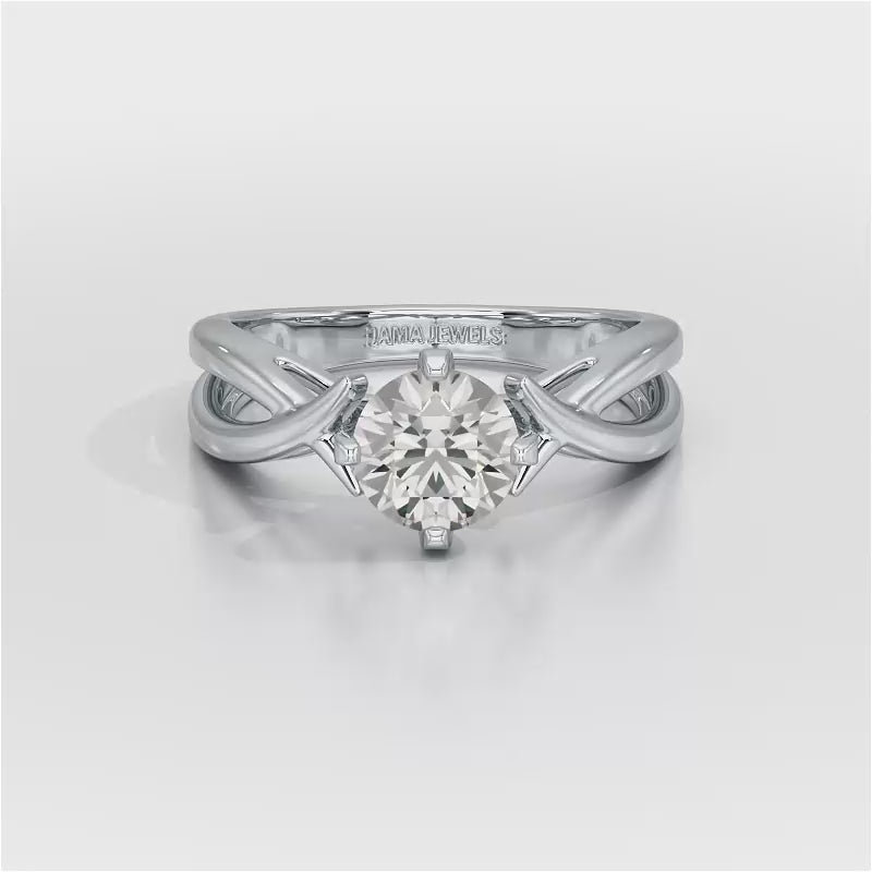 1.09 CT Solitaire Lab Diamond Engagement Ring