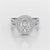 2.15 CT Round Cut Layered Halo Lab Diamond Ring