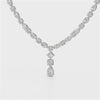 36.46 CT Lab Diamond Round Marquise Necklace
