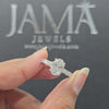 3.25 CT Oval Ring with Emerald Cut Diamonds in Pave Setting (Ready for Delivery)