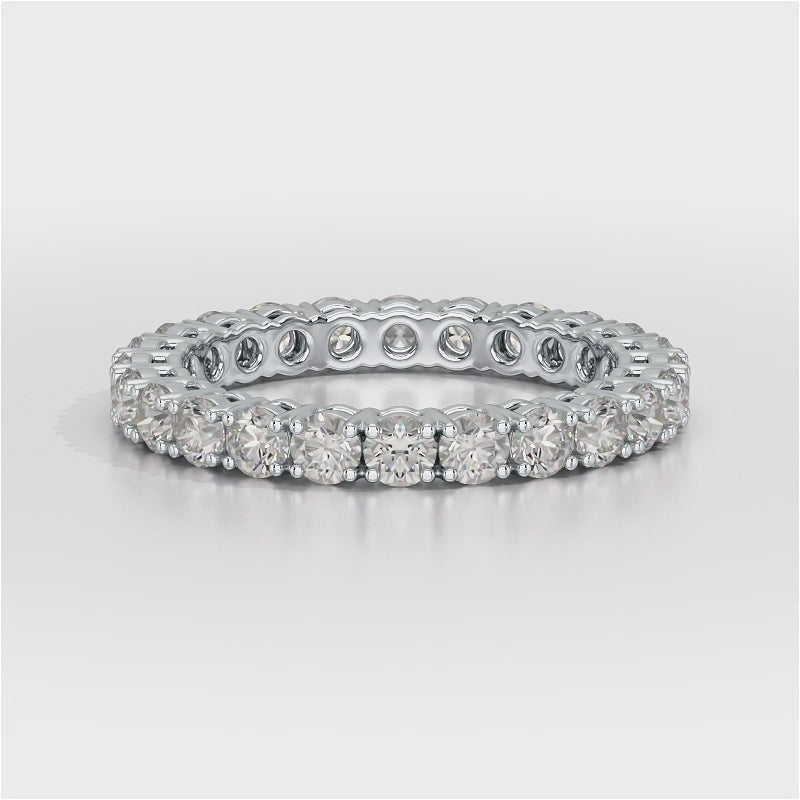 1.75 CT Full Classic Round Lab Diamonds Engagement Ring