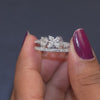 1.10 CT Multi Shape Flower Diamond Ring