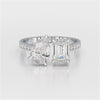 2.36 CT Two Stone Lab Diamond Ring