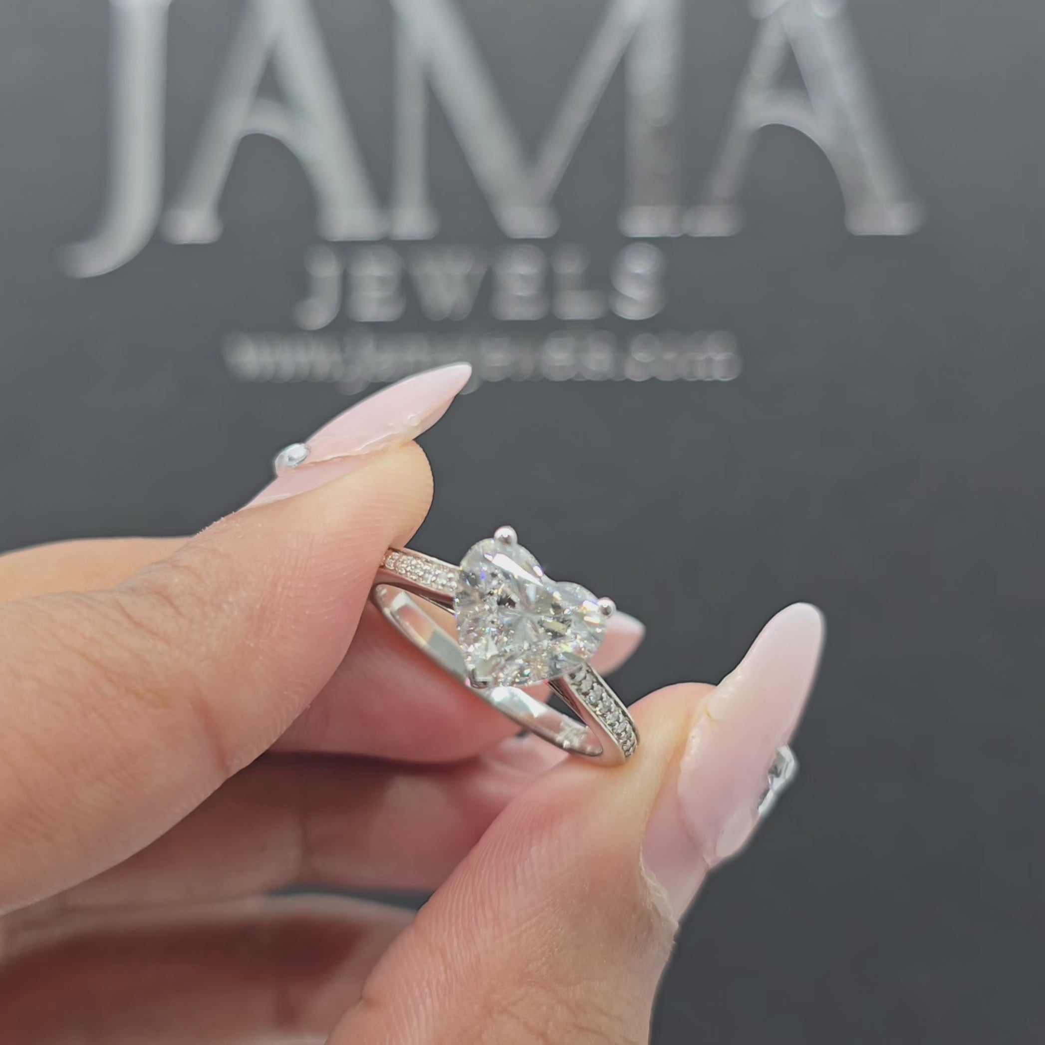 2.10 CT Heart Cut Lab Diamond Ring (Ready for Delivery)