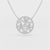 2.57 CT Pear Cut Flower Lab Diamond Pendant