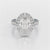 6.47 CT Oval Cut Hidden Halo Lab Diamond Ring
