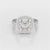 5.74 CT Lab Diamond Cushion Cut Halo Ring