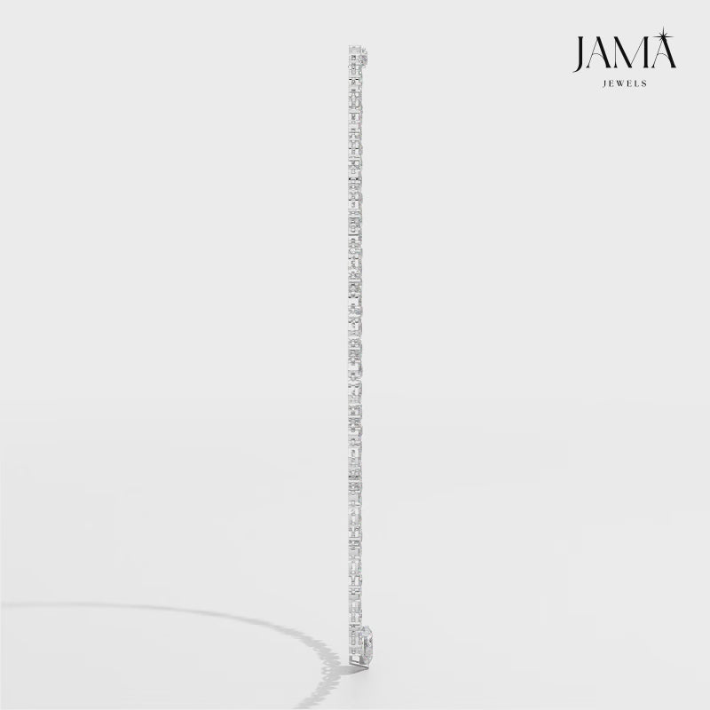 12.54 CT Heart Cut Lab Diamond Tennis Necklace