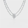 Layered Lab Grown Diamond 3.74 CT Necklace
