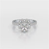 Halo Round Cut 1.72 CT Lab Diamond Ring
