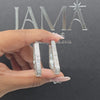 10.70 CT Triangle Shape Hoop Earring (Ready for Delivery)