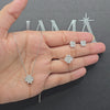 3.60 CT Floral Themed Diamond Jewellery Set - Ring, Earring & Chain Pendant (Ready for Delivery)