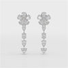 12.2 CT Pear Cut Lab Diamond Drop Earring