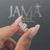 1.60 CT Round & Emerald Cut Diamond Two Stone Ring (Ready for Delivery)