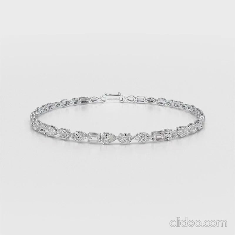 2.23 CT Multi Shape Simple Wear Bracelet